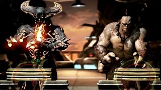 Mortal Kombat X Corrupted Shinnok Test Your Might Gameplay with Rain, Baraka and More 【HD】