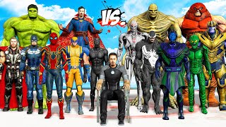 MARVEL THE AVENGERS Fight Against SUPERVILLAINS | Save Tony Stark - EPIC SUPERHEROES WAR