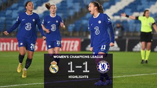 Real Madrid 1-1 Chelsea Women | Women's Champions League Highlights