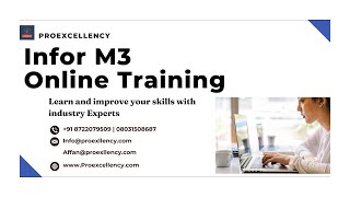 Infor M3 Online Training with Experts: Learn How to Use This Powerful ERP Solution | proexcellency