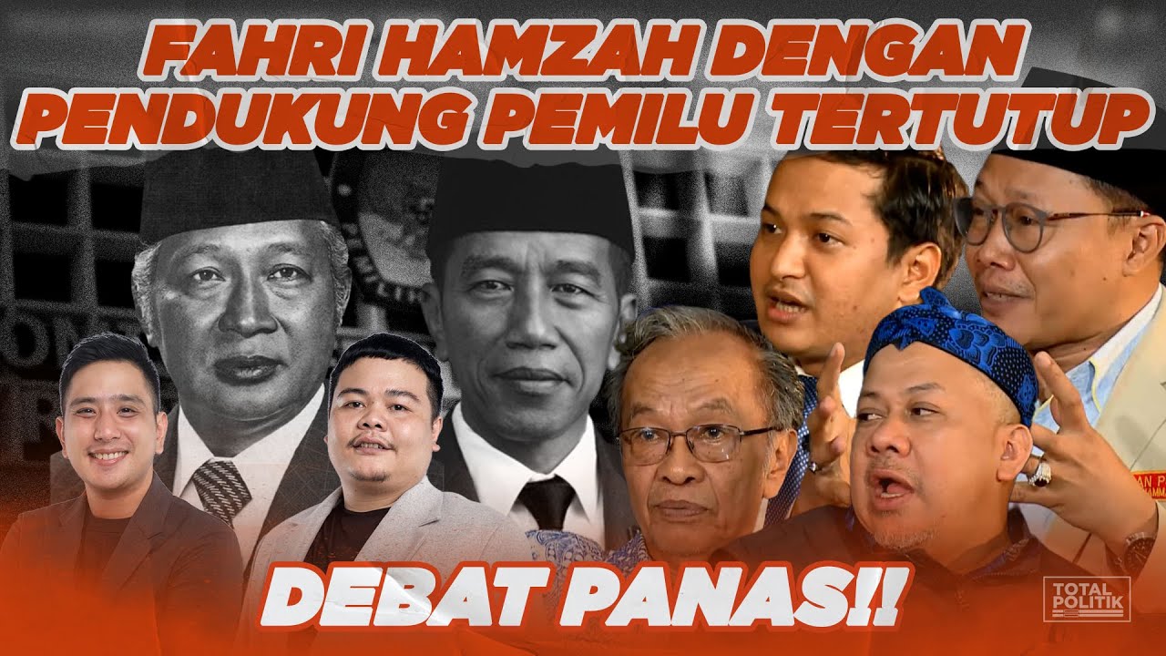 Panas Debat Fahri Hamzah Dengan Pendukung Pemilu Tertutup - YouTube