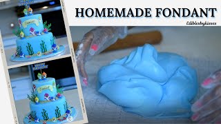 Best Ever Homemade Fondant from Scratch (without marshmallows) | Fondant Recipe - EdiblesbyKisses