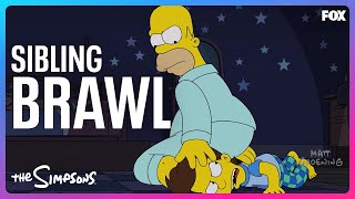 Calvin and Homer Fight | Season 34 Ep. 8 | The Simpsons