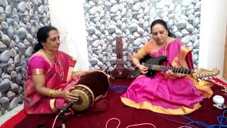 Sharanara kaaye devotional song played by B.A. Sandhya Raman and Vidya Ashok Kumar Shivamogga