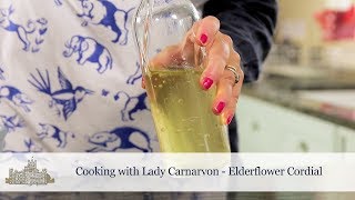 Cooking with Lady Carnarvon - Homemade Elderflower Cordial