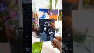 Aesthetic black painting ideas l easy painting shorts l #art #painting #artshorts #shorts #trending
