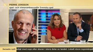 Svenska spel om helgens jättevinst på Lotto - Nyhetsmorgon (TV4)