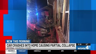 Car crashes into Smyrna home