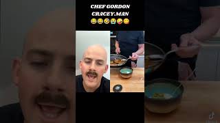 Krackin Shorts Chef Gordon Cracey.Man!!! 😂😂😂😋 Watch!!! Cracey.Man critique Gordon Ramsey!!!