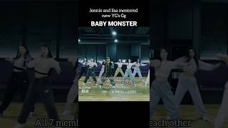 Jennie and lisa mentored new YG's Gg BABY MONSTER #yg #babymonster