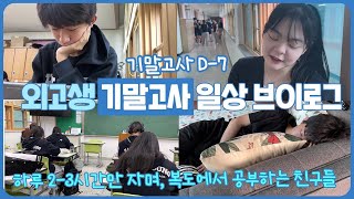 잠도 안 자고 미친 듯이 공부하는 외고생 친구들! 기말고사 1주일 남았어요 | 마이린 TV