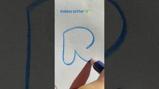 Bubble letter 'R' | calligraphy | @PaintTheFont #shorts #viralvideo #PTFart