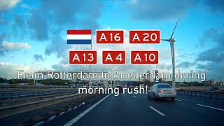 2021-03 Rotterdam to Amsterdam during morning rush