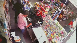 WATCH: Armed robbery at Claxton gas station
