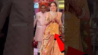 नीता अंबानी ने अपने बेटे की शादी मे कितने करोड़ की साड़ी पहनी थी | Nita Ambani Lifestyle #shortvideo