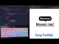 ASMR Programming - How to Make a Tooltip with CSS - Learn Easy Animation