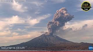 Large Eruption at Sakurajima, 19.01.25