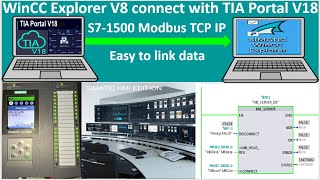 WinCC Explorer V8 connect with PLC S7-1500 via Modbus communication