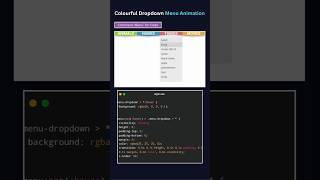 Pure CSS Animated Dropdown Menu 🔥 | Creative Navigation UI with HTML & CSS