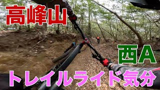 【MTB】トレイルライド気分の高峰山ダウンヒル 2025-02-09 ラストは西コースA【マウンテンバイク】29er Trek Fuel Ex Gen 6 4K