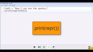 Using the repr() Function with Python Text Strings
