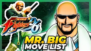 MR. BIG MOVE LIST - The King of Fighters '96 (KOF96)