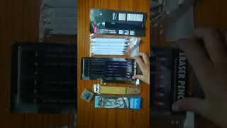 Unboxing new drawing materials ordered from flipkart || all sketching tools || what's inside it..??