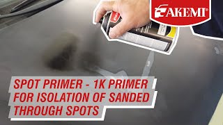 Spot Primer: developed for fast drying spot priming of sanded-through spots before applying topcoat