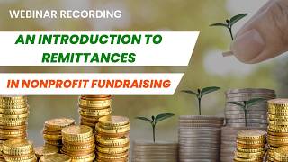How NGOs Can Use Remittances for Fundraising | Nonprofit Webinar