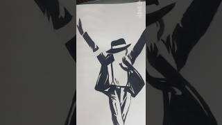 Micheal Jackson Silhouette painting tutorials #silhouette  #artwork #painting #drawing