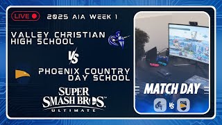 Valley Christian Esports vs. Phoenix Country Day School. AIA Super Smash Bros 2025 Regular Season