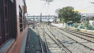 06796 Cholan Exp Entering Villupuram Jn (VM) ~ Track Sound 👍👌