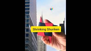 😱 Shrinking Shuriken | How To Make a Shuriken #shorts #diy