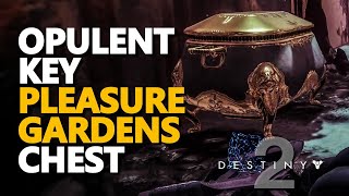 Opulent Key Clue Pleasure Gardens guarded by a loyal companion Destiny 2
