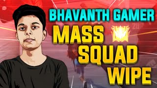 BHAVANTH GAMER MASS SQUAD WIPE 😍 💯 || FREEFIRE || KOKACHI YT #shorts ||@bhavanthgamer