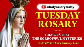 TUESDAY HOLY ROSARY ❤️ JULY 23, 2024 ❤️ SORROWFUL MYSTERIES OF THE ROSARY [VIRTUAL] #holyrosarytoday