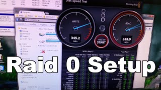 Setup 2TB Raid 0 Array for Recording!
