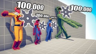 100.000 DAMAGE SENSEI vs UNITS - TABS | Totally Accurate Battle Simulator 2023