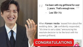 LEE MIN HO'S AGENCY RESPONDED AFTER LEE MIN HO RELEASED STATEMENT ABOUT MARRIAGE