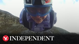 Pensioner with 'passion for adventure' takes on world's fastest zipline