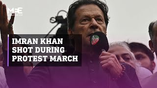 Pakistan’s former PM Imran Khan wounded by gunshot in apparent assassination attempt during rally