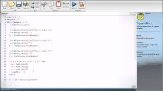 Small Basic Tutorial 12: Quadratic Equation Solver Pt 1/2