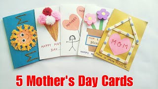 5 Special DIY Mother's Day Cards Ideas for Kids/Mother's Day Gift/Mother's Day Card/Cards for Mom
