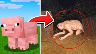 Mobs do Minecraft CAPTURADOS NA VIDA REAL