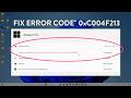 No Product Key Found Windows 11/10 Error Code: 0xC004F213 [Fixed]