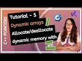 C++ POINTERS (2025) - How to create/change arrays at runtime? (Dynamic arrays) PROGRAMMING TUTORIAL