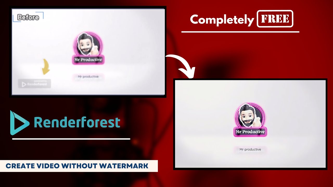 How To Use Renderforest For Free || Remove Watermark From Video ...