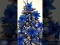 royal christmas decoration set artificial christmas tree blue