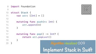 AV009: Implementing Stack in Swift in Xcode
