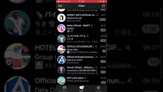テレグラムのフォルダ分けの方法！スマホ版    telegram tips smartphone
